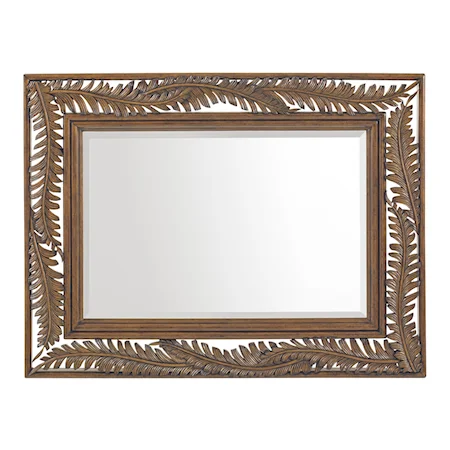 Seabrook Palm Frond Landscape Mirror